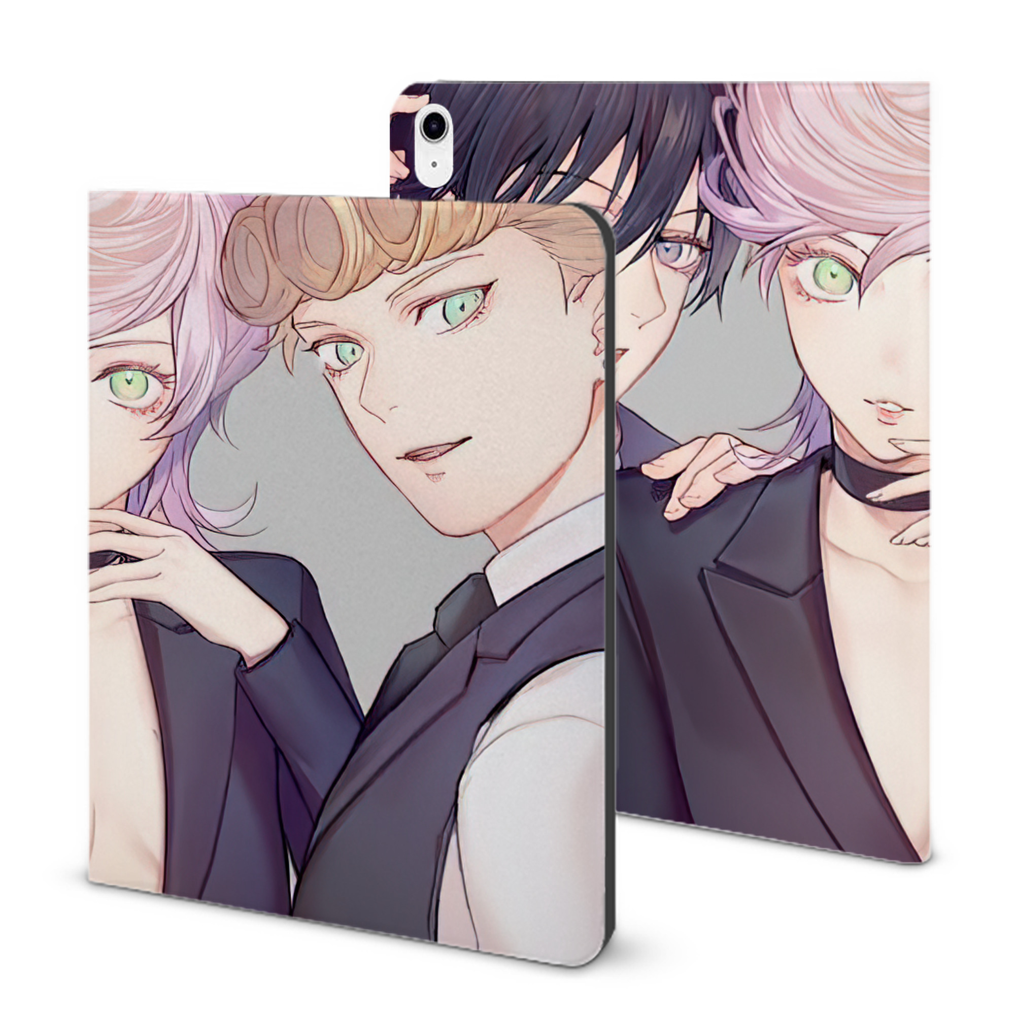 （画像用） ジョジョの奇妙な冒険 JoJo's Bizarre Adventure IPad ケース ブック型 PUレザー TPU 耐衝撃 軽量 薄型 ペン収納なし 全面保護 IPad 各モデル対応